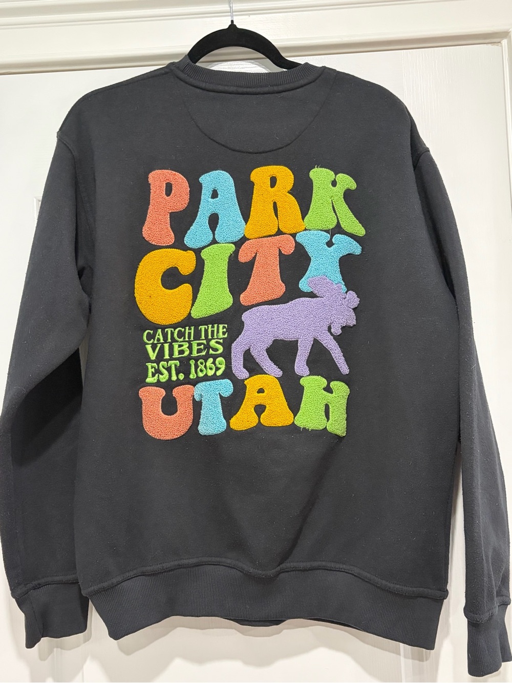 Park City Utah Multicolor Graphic Crewneck Sweatshirt (L)